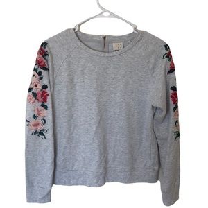 A New Day Embroidered floral sweater